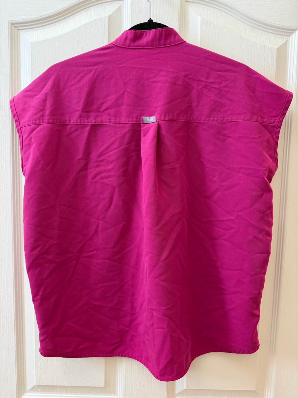 Figs Rafaela Scrub Top in Raspberry Sorbet - Picture 2 of 3